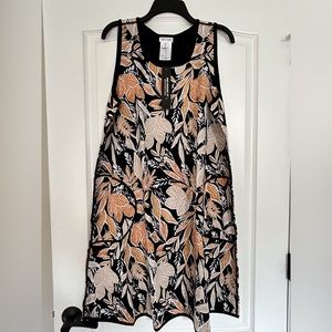 Colorful Women’s Tribal Jeans Reversible A-Line Dress, W/Pockets. NWT. XL.